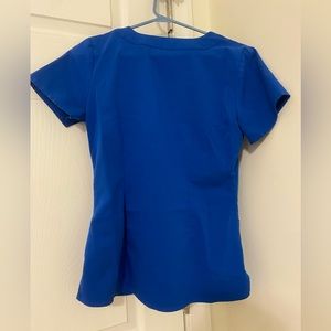 Purple Label by healing hands XS royal blue scrub top